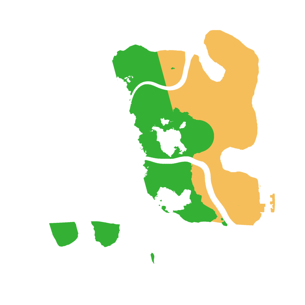 Biome Rust Map: Procedural Map, Size: 2500, Seed: 359755127