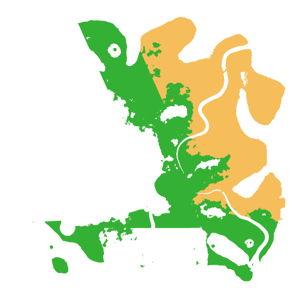 Biome Rust Map: Procedural Map, Size: 3500, Seed: 678987652