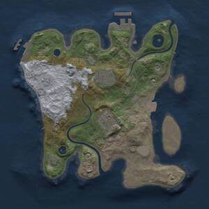 Thumbnail Rust Map: Procedural Map, Size: 2500, Seed: 1420961712, 8 Monuments