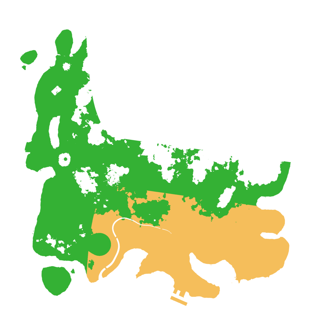 Biome Rust Map: Procedural Map, Size: 3700, Seed: 812245460