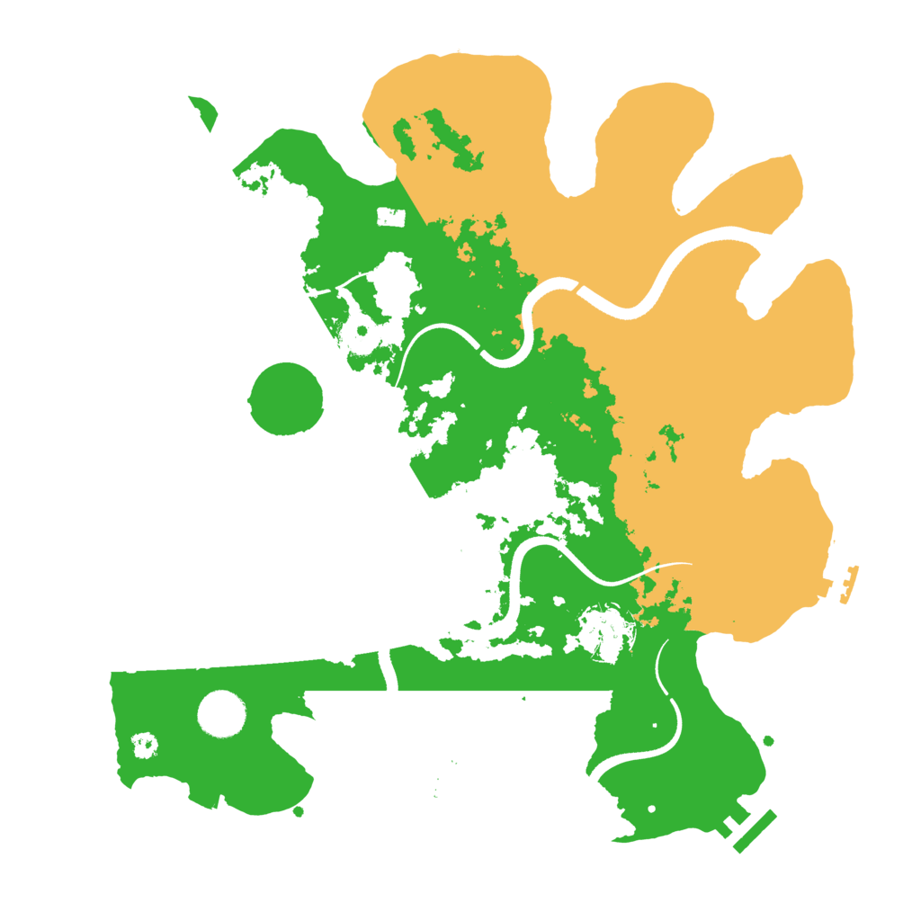 Biome Rust Map: Procedural Map, Size: 3500, Seed: 881132810
