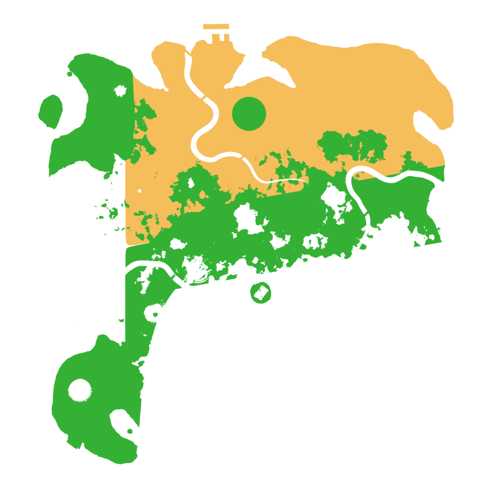 Biome Rust Map: Procedural Map, Size: 3900, Seed: 77