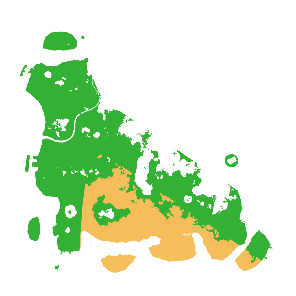 Biome Rust Map: Procedural Map, Size: 3600, Seed: 10802