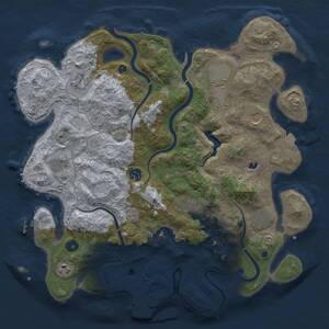 Thumbnail Rust Map: Procedural Map, Size: 4000, Seed: 1761709132, 15 Monuments