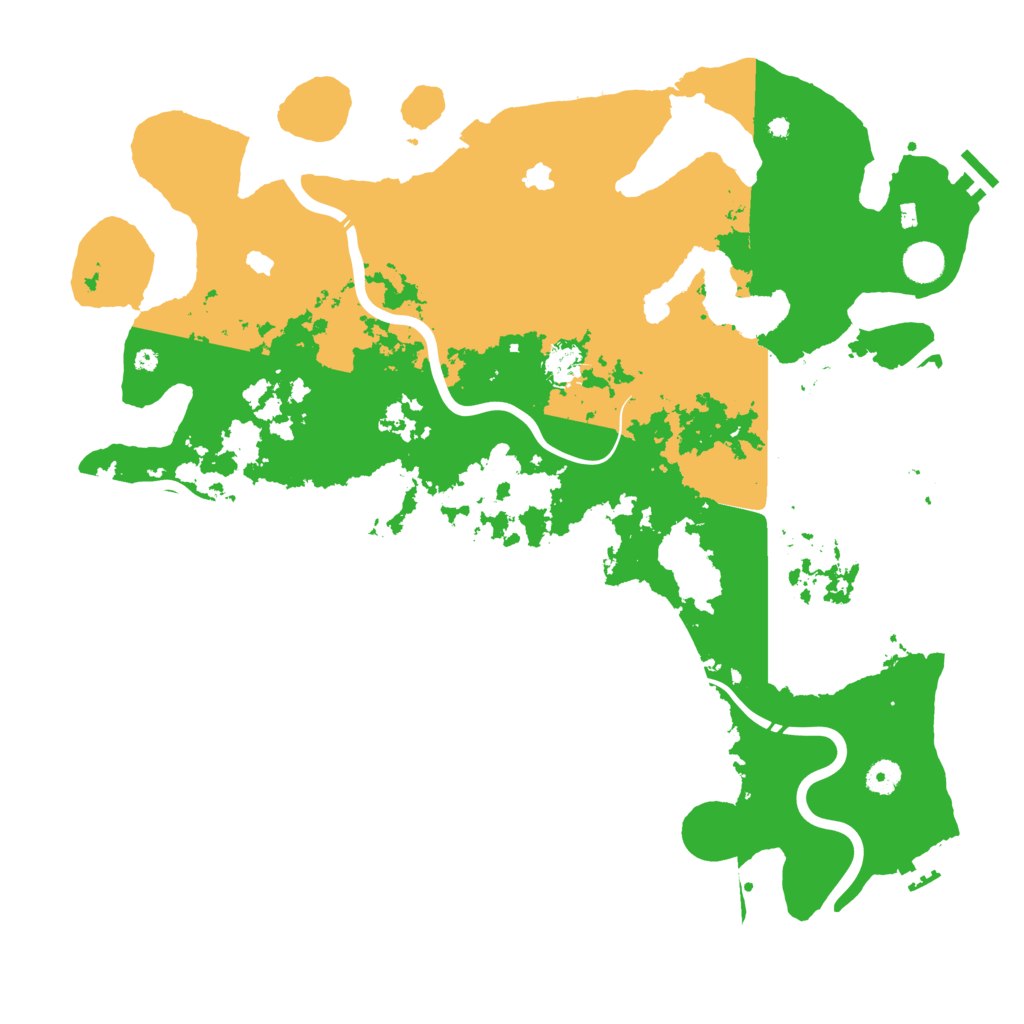 Biome Rust Map: Procedural Map, Size: 4500, Seed: 1366494564