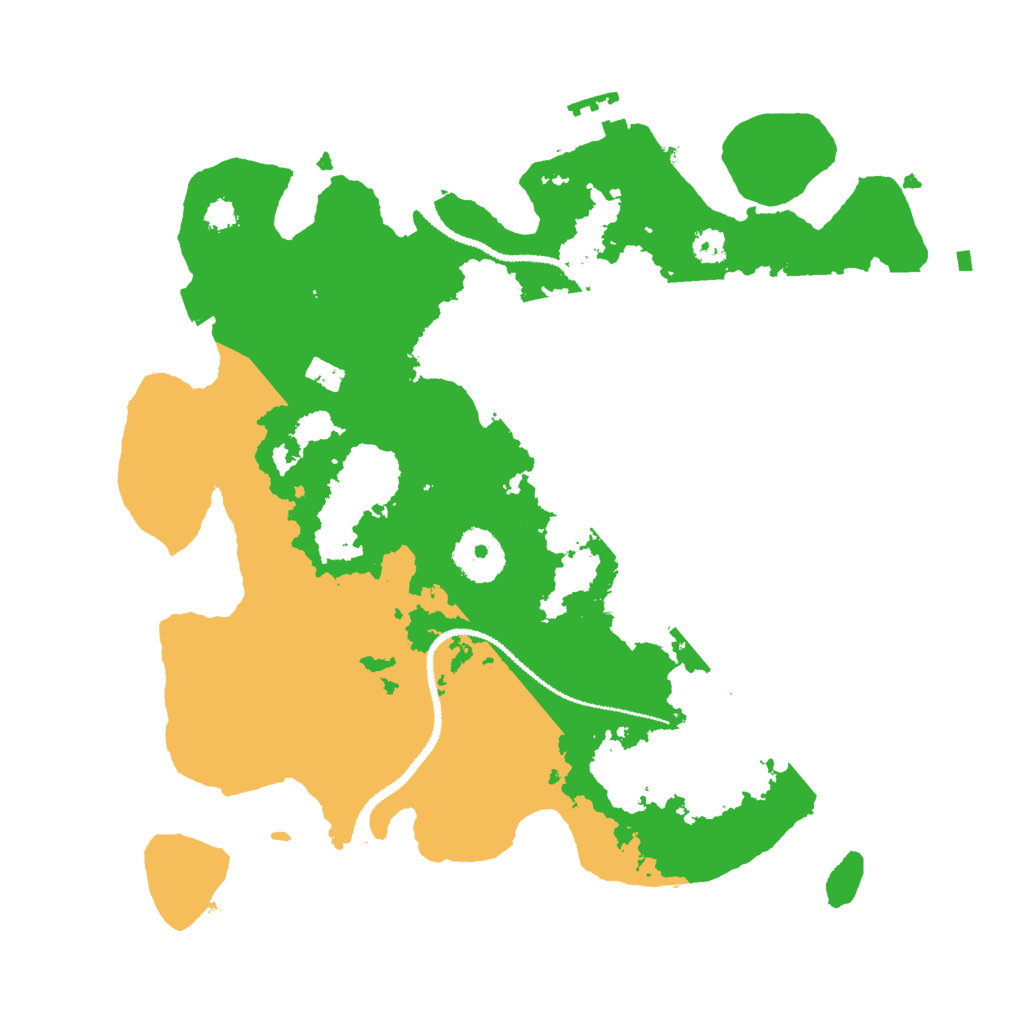 Biome Rust Map: Procedural Map, Size: 3000, Seed: 96932