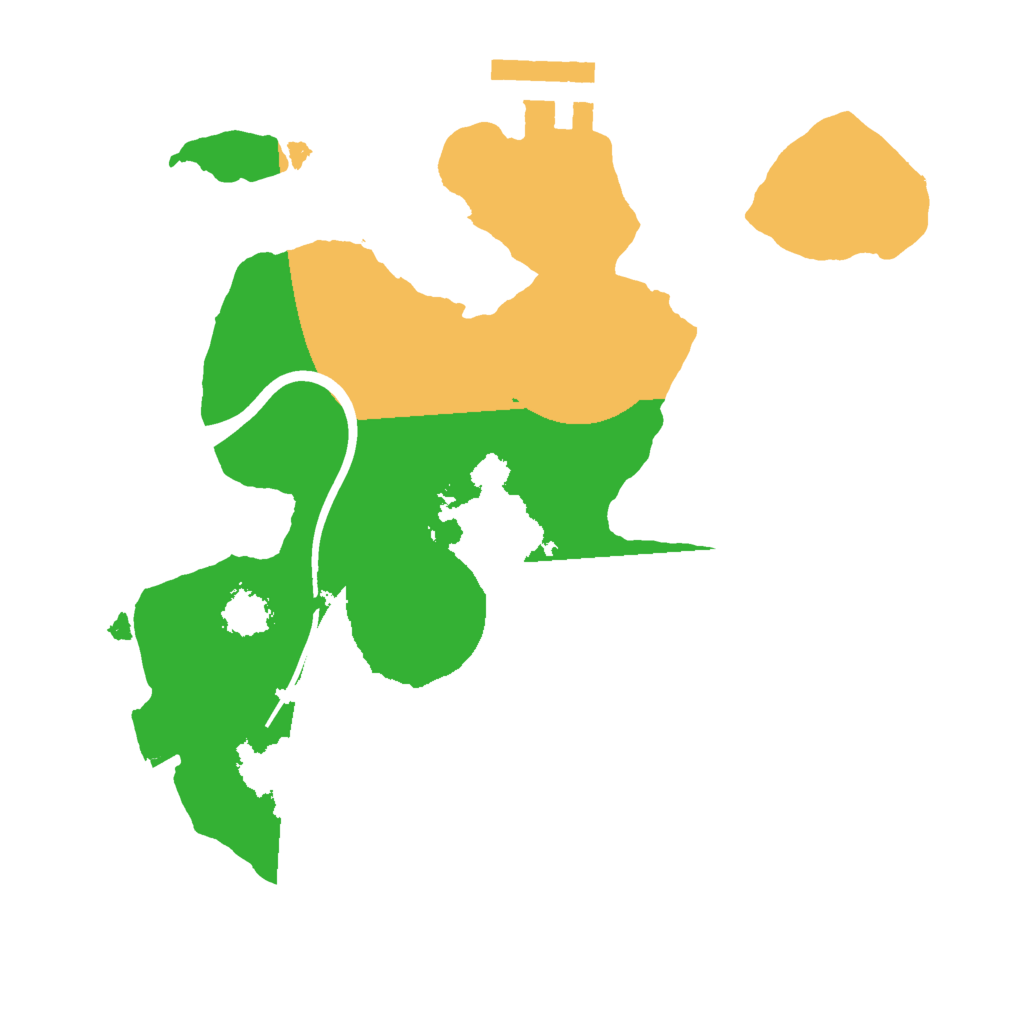 Biome Rust Map: Procedural Map, Size: 2000, Seed: 1257349249