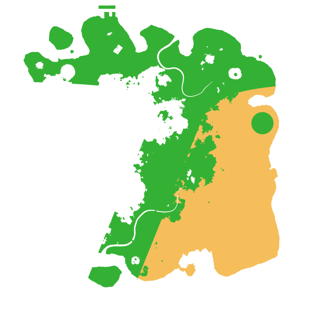 Biome Rust Map: Procedural Map, Size: 3700, Seed: 2008829964