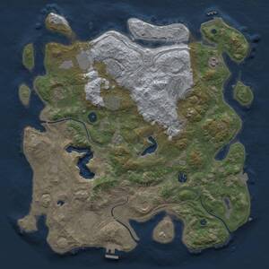 Thumbnail Rust Map: Procedural Map, Size: 4250, Seed: 1823530861, 16 Monuments