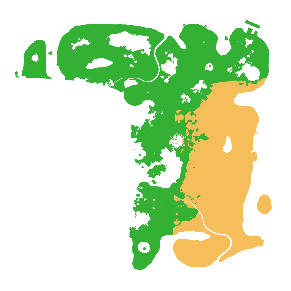 Biome Rust Map: Procedural Map, Size: 3700, Seed: 283171368