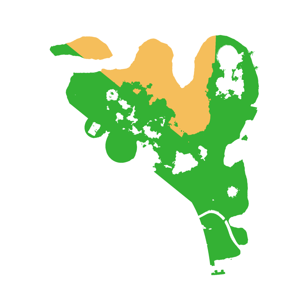 Biome Rust Map: Procedural Map, Size: 2500, Seed: 639360134