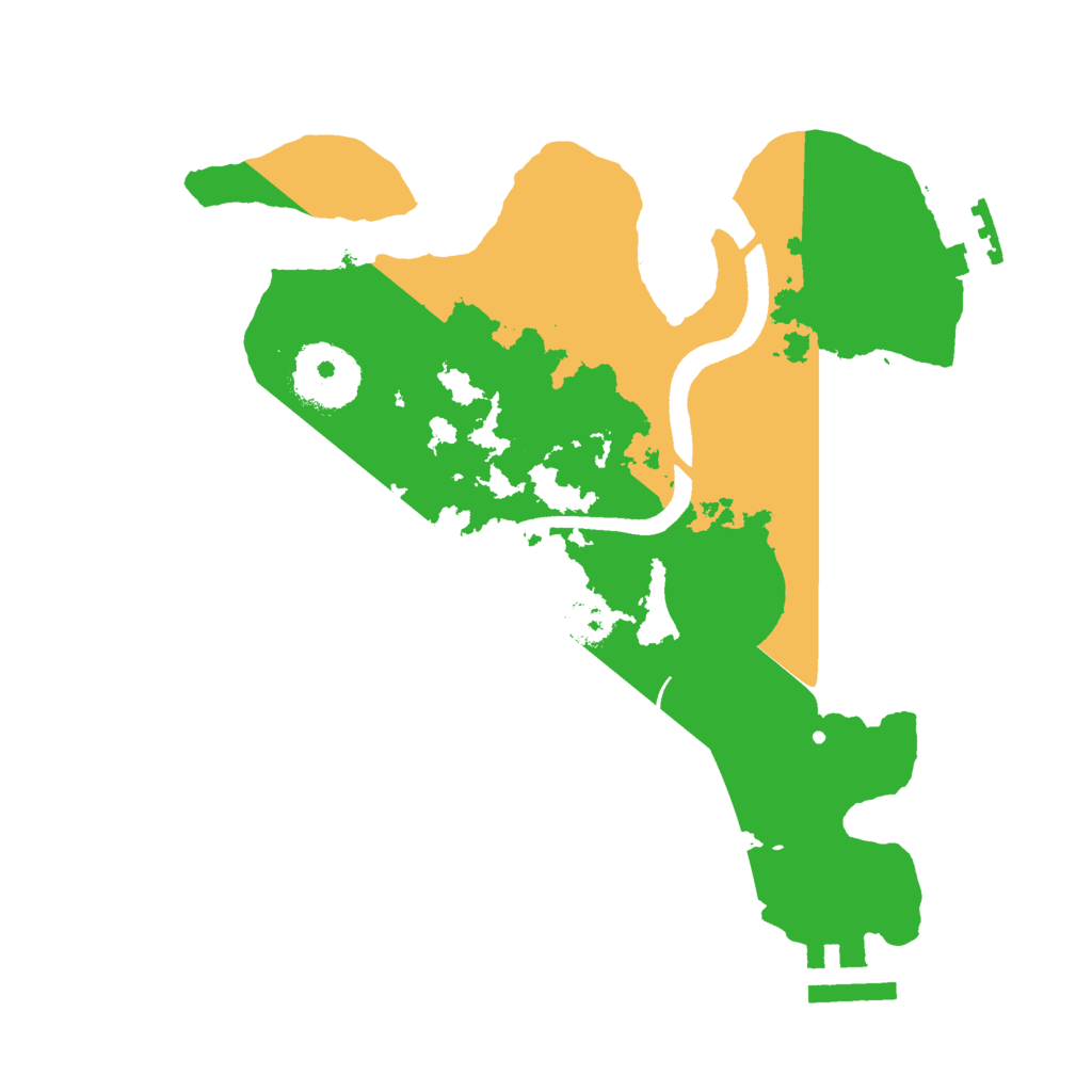 Biome Rust Map: Procedural Map, Size: 2500, Seed: 639360134