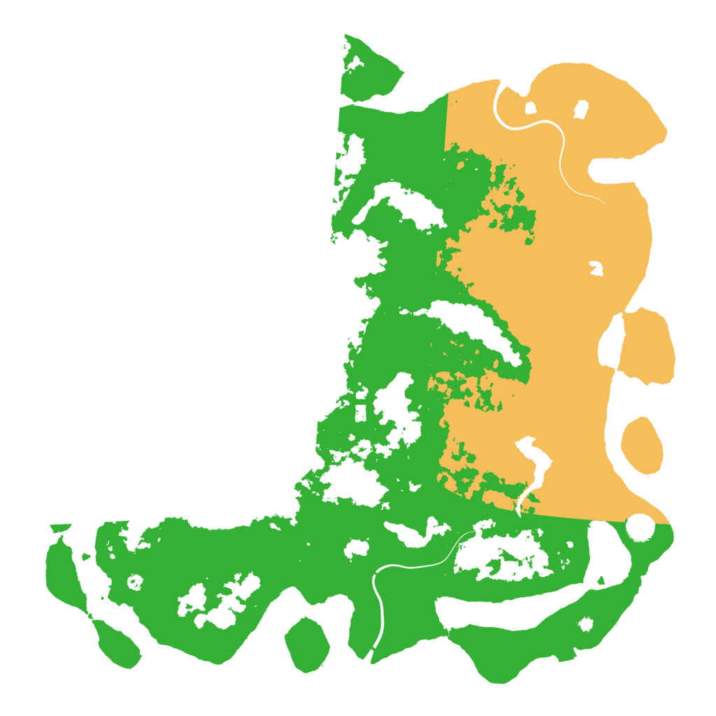 Biome Rust Map: Procedural Map, Size: 4500, Seed: 98765411