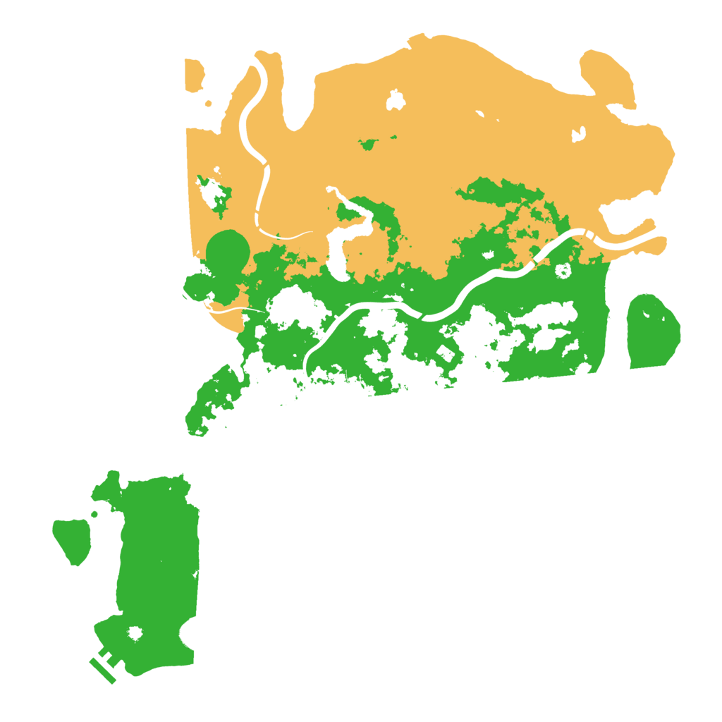 Biome Rust Map: Procedural Map, Size: 4500, Seed: 24537845