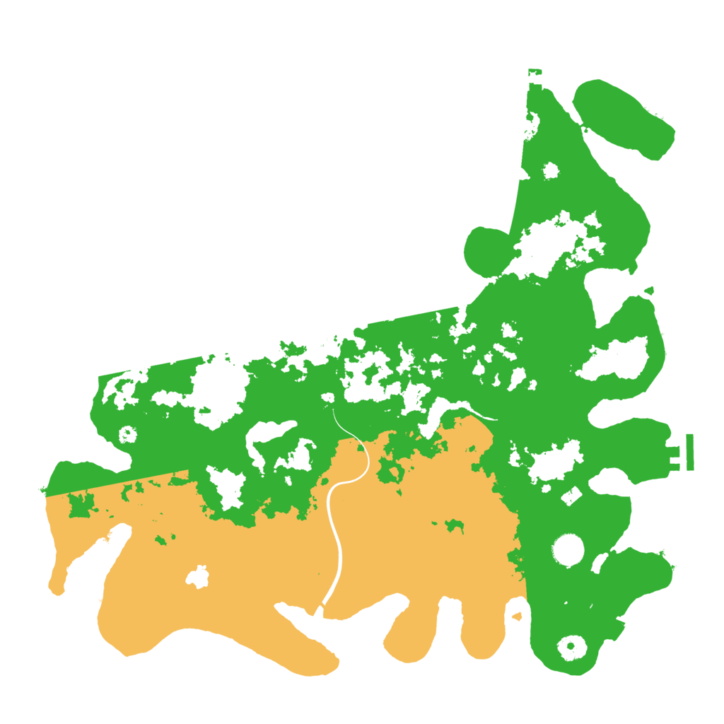 Biome Rust Map: Procedural Map, Size: 4000, Seed: 1234138461