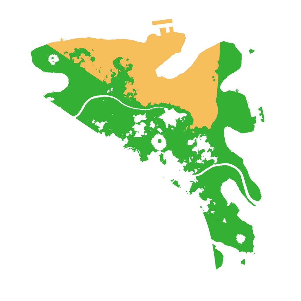 Biome Rust Map: Procedural Map, Size: 3000, Seed: 25660