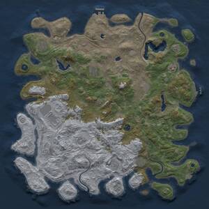 Thumbnail Rust Map: Procedural Map, Size: 4800, Seed: 1144060314, 16 Monuments