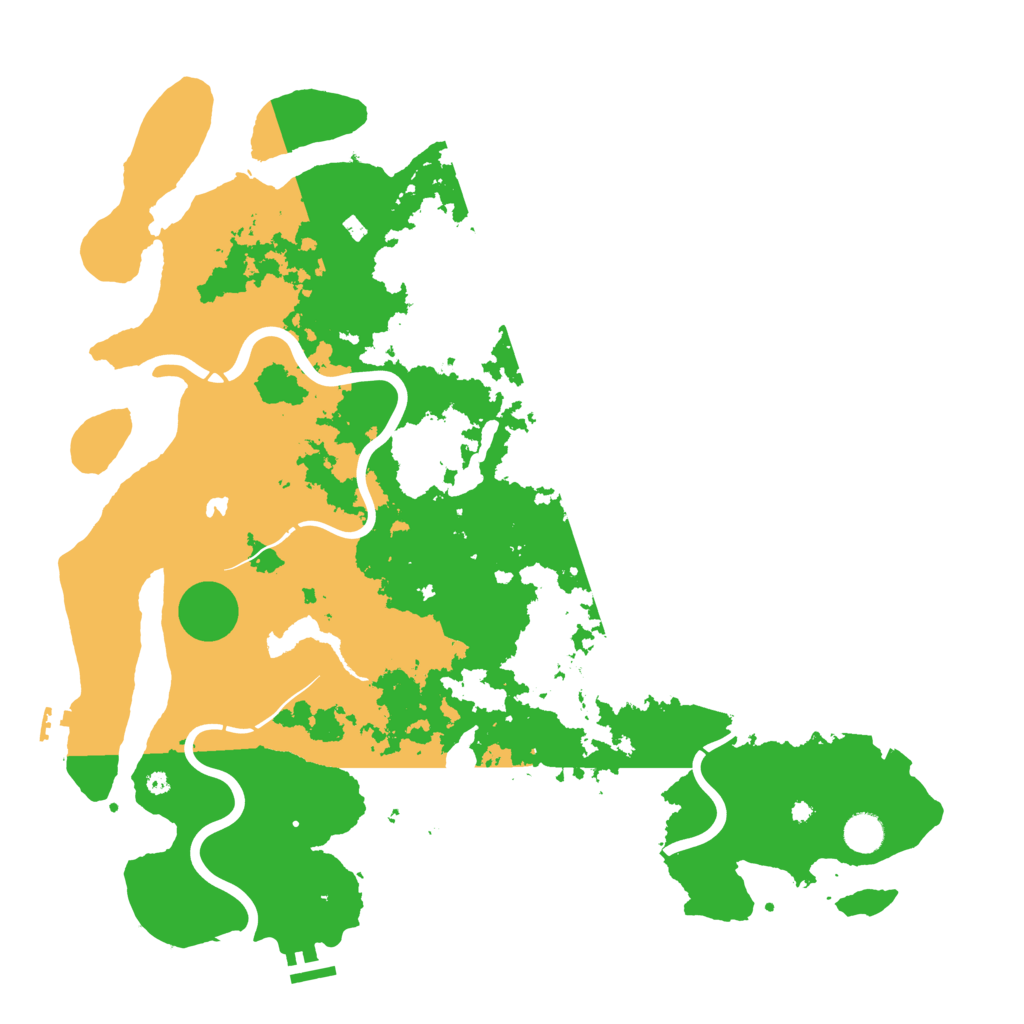 Biome Rust Map: Procedural Map, Size: 4500, Seed: 64526301