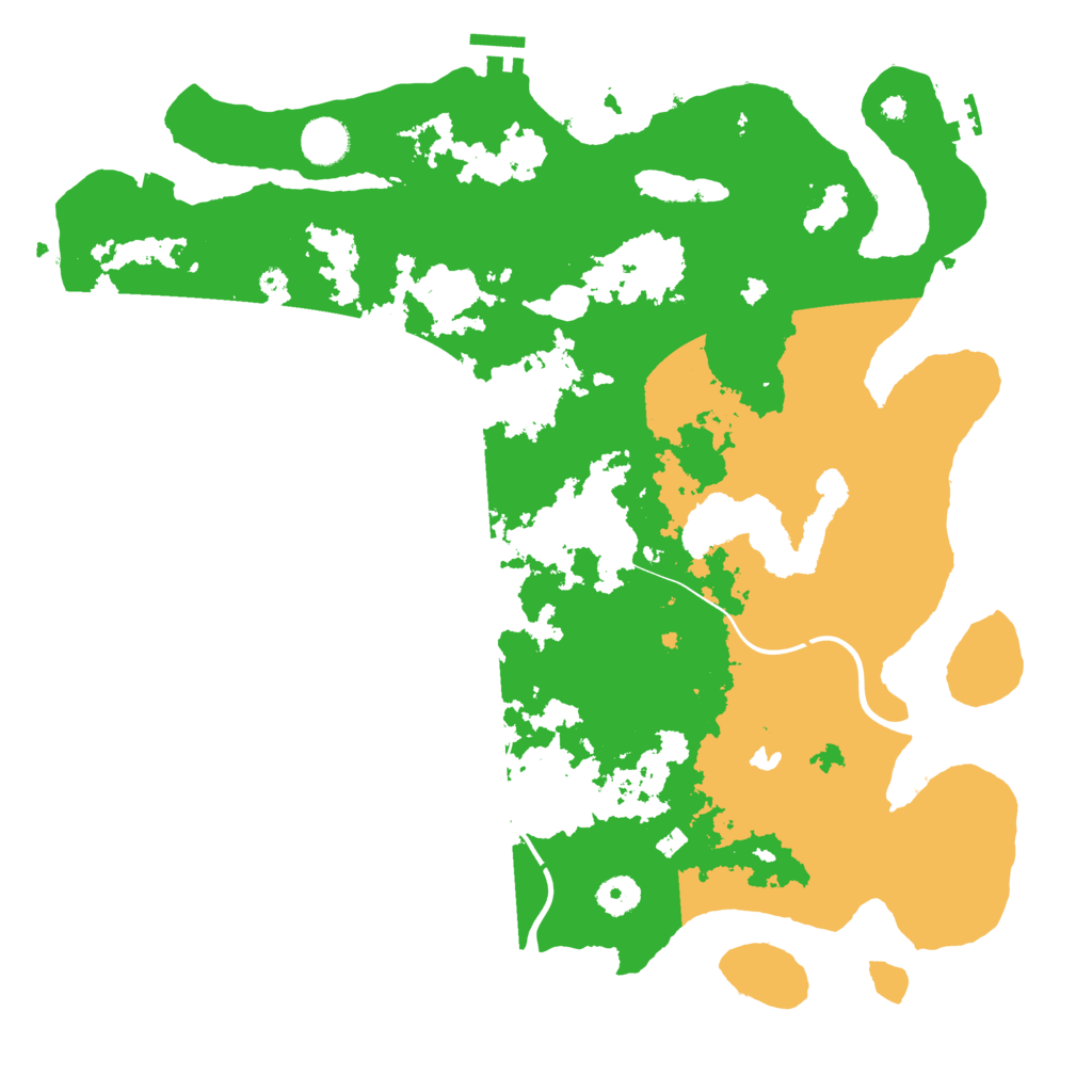 Biome Rust Map: Procedural Map, Size: 4000, Seed: 1825430958
