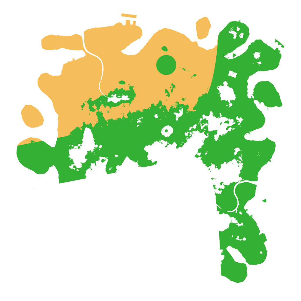 Biome Rust Map: Procedural Map, Size: 3991, Seed: 489211