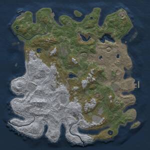 Thumbnail Rust Map: Procedural Map, Size: 4500, Seed: 1422920185, 15 Monuments