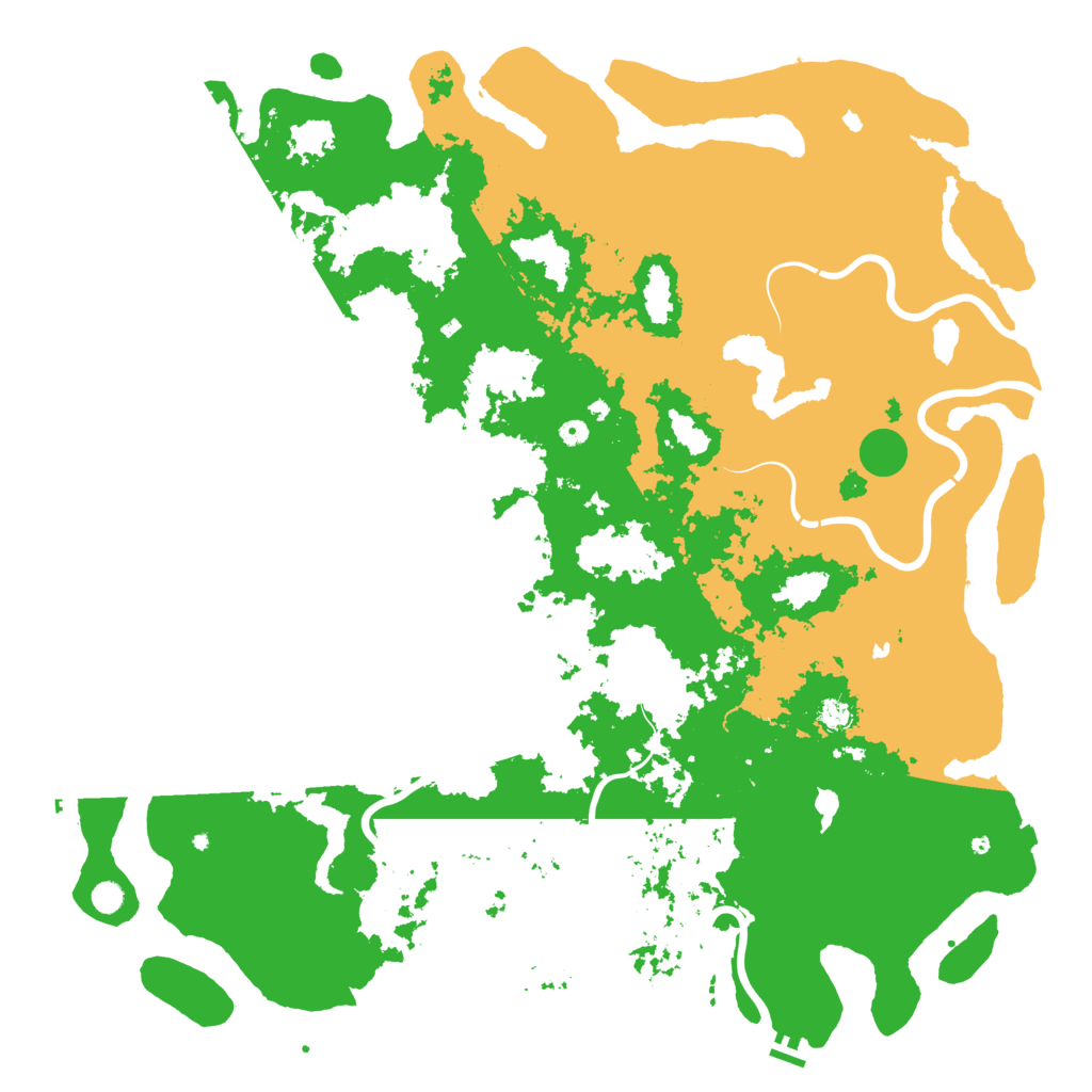 Biome Rust Map: Procedural Map, Size: 6000, Seed: 986826875