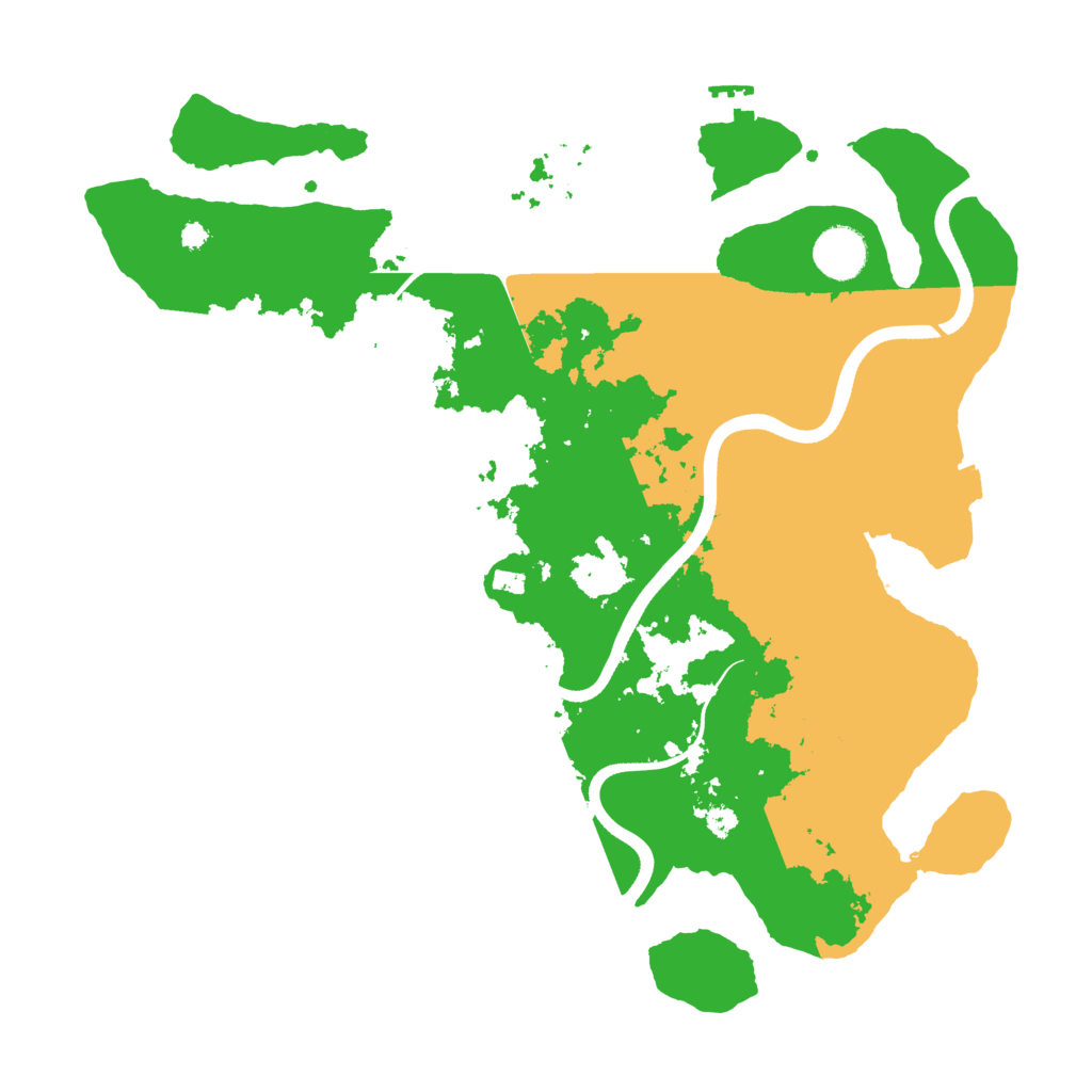 Biome Rust Map: Procedural Map, Size: 3675, Seed: 60000