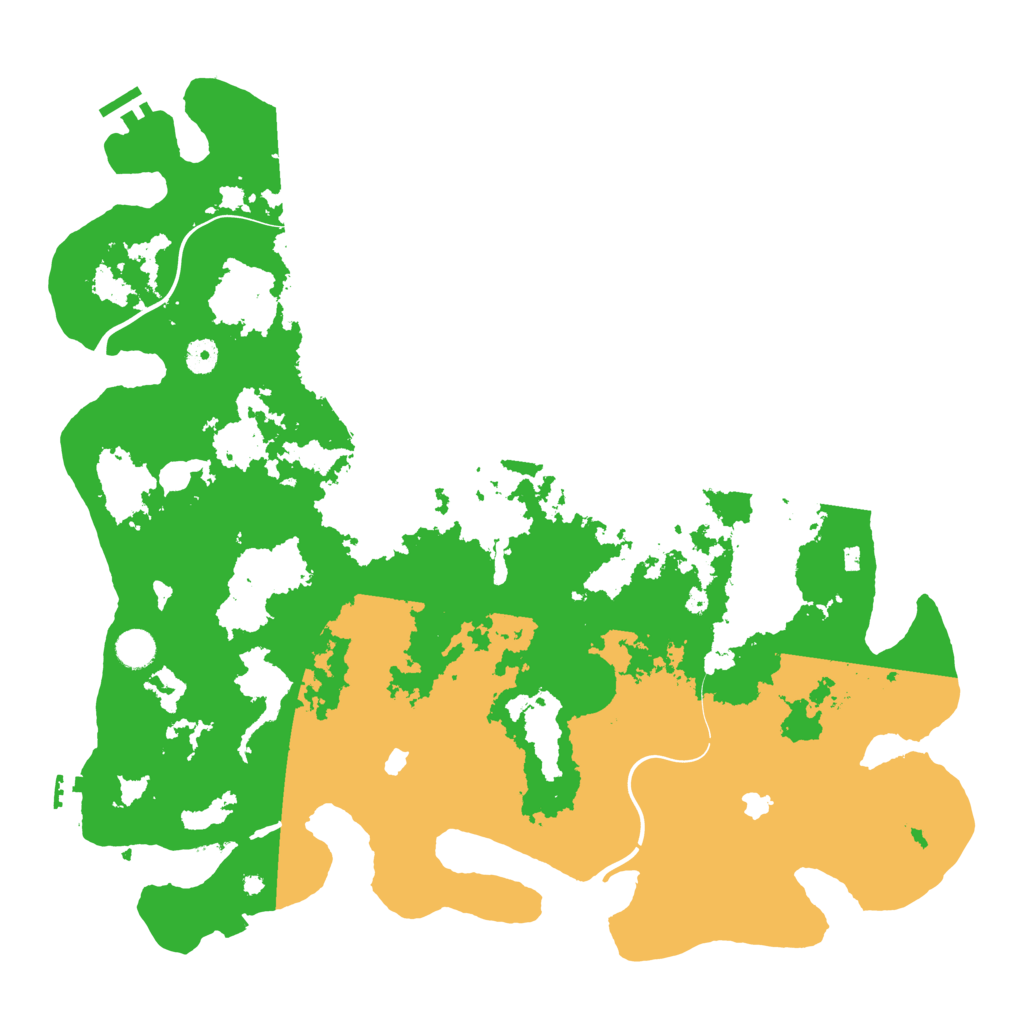 Biome Rust Map: Procedural Map, Size: 4550, Seed: 83354754