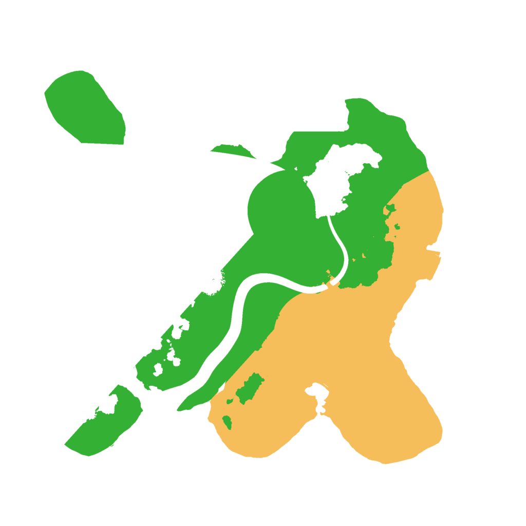 Biome Rust Map: Procedural Map, Size: 2068, Seed: 1234567
