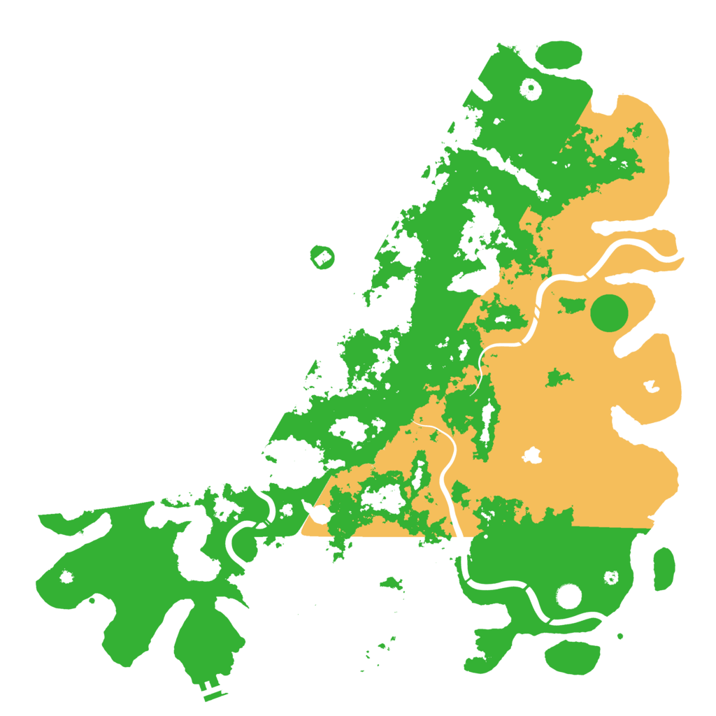Biome Rust Map: Procedural Map, Size: 5000, Seed: 670512304