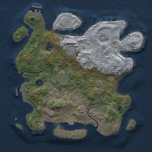 Thumbnail Rust Map: Procedural Map, Size: 3250, Seed: 28, 11 Monuments
