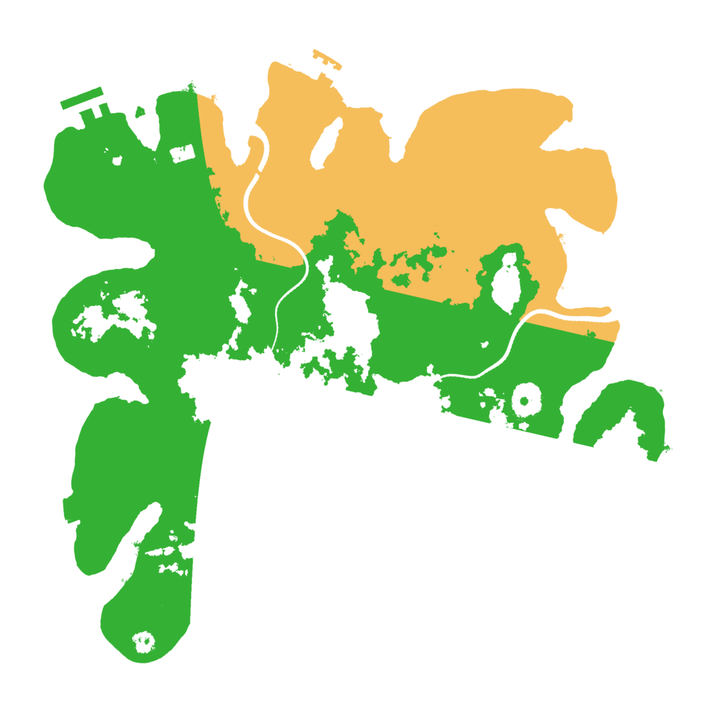 Biome Rust Map: Procedural Map, Size: 3300, Seed: 1956437677