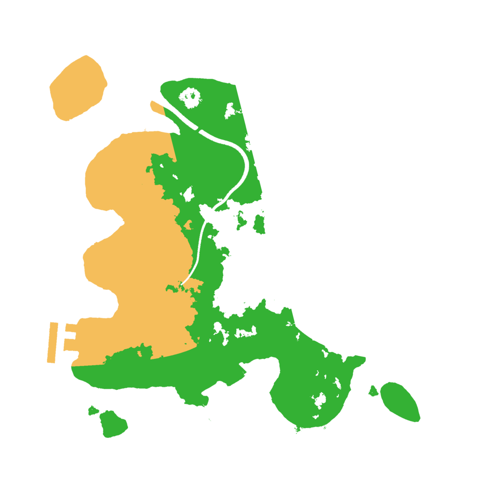 Biome Rust Map: Procedural Map, Size: 2500, Seed: 6263