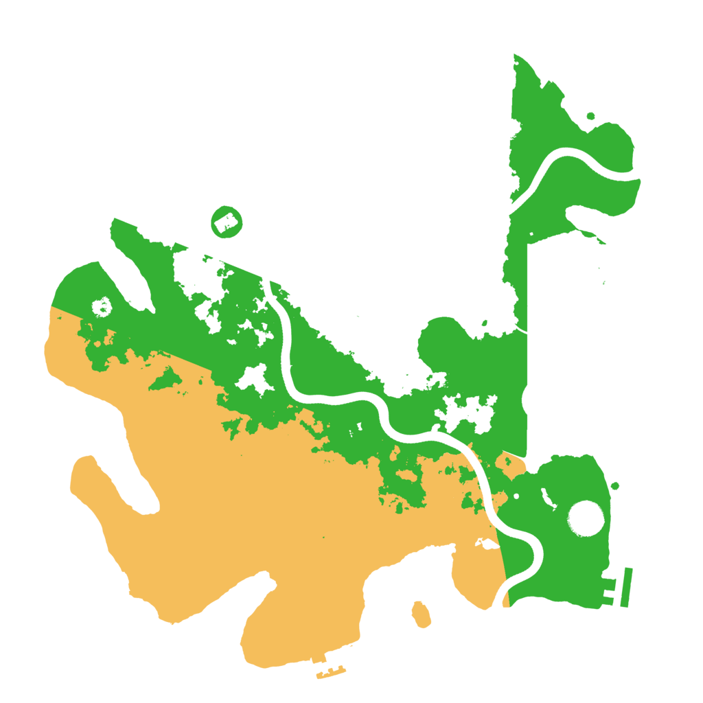 Biome Rust Map: Procedural Map, Size: 3600, Seed: 1666415618