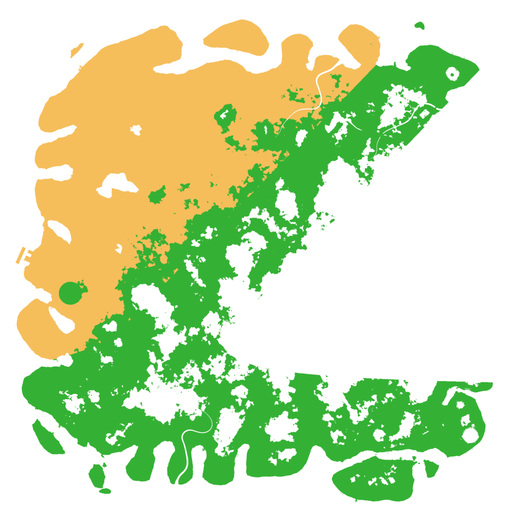 Biome Rust Map: Procedural Map, Size: 6000, Seed: 50009