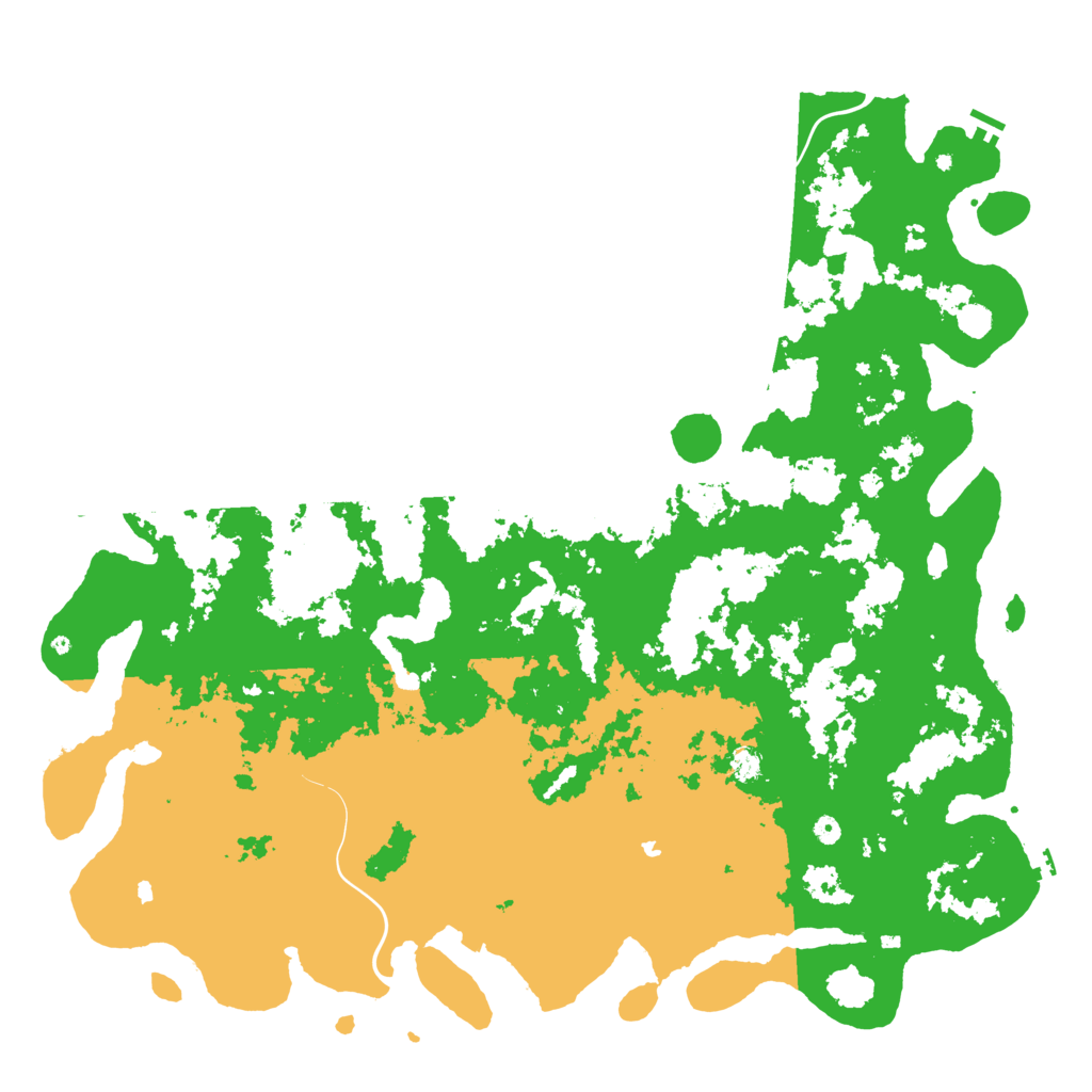 Biome Rust Map: Procedural Map, Size: 6000, Seed: 236160270