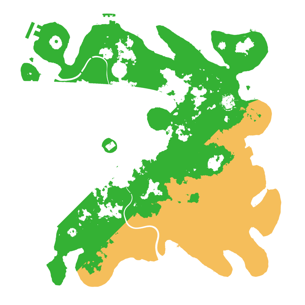 Biome Rust Map: Procedural Map, Size: 3600, Seed: 401482396