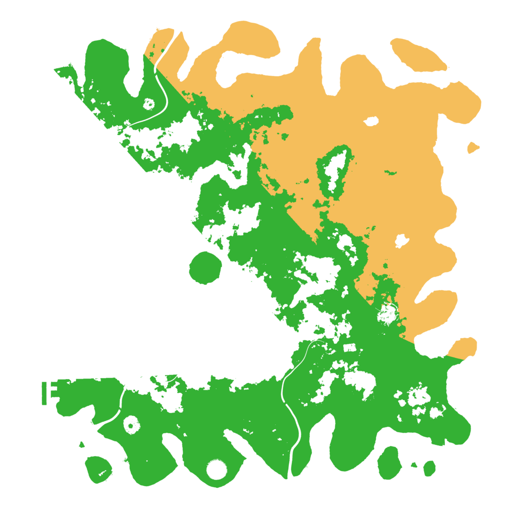 Biome Rust Map: Procedural Map, Size: 4500, Seed: 70225