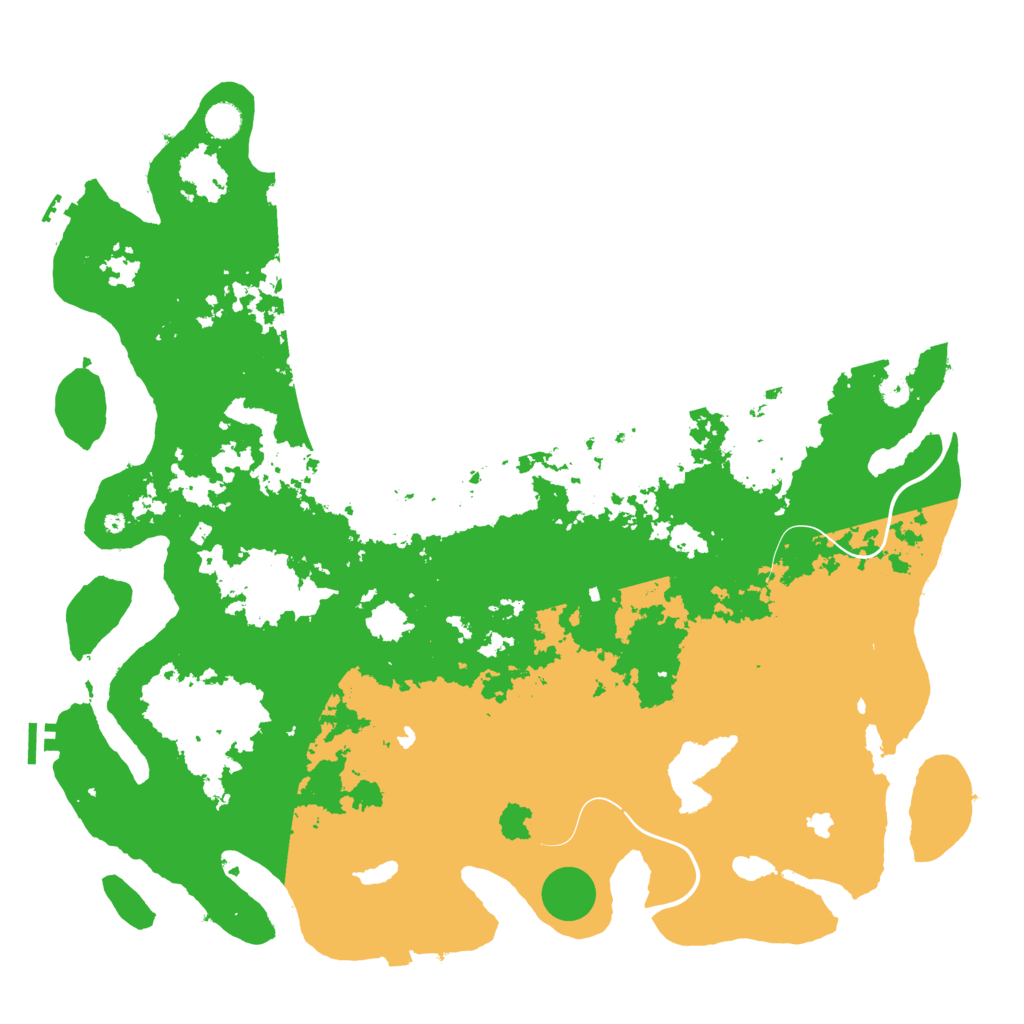 Biome Rust Map: Procedural Map, Size: 5000, Seed: 50256
