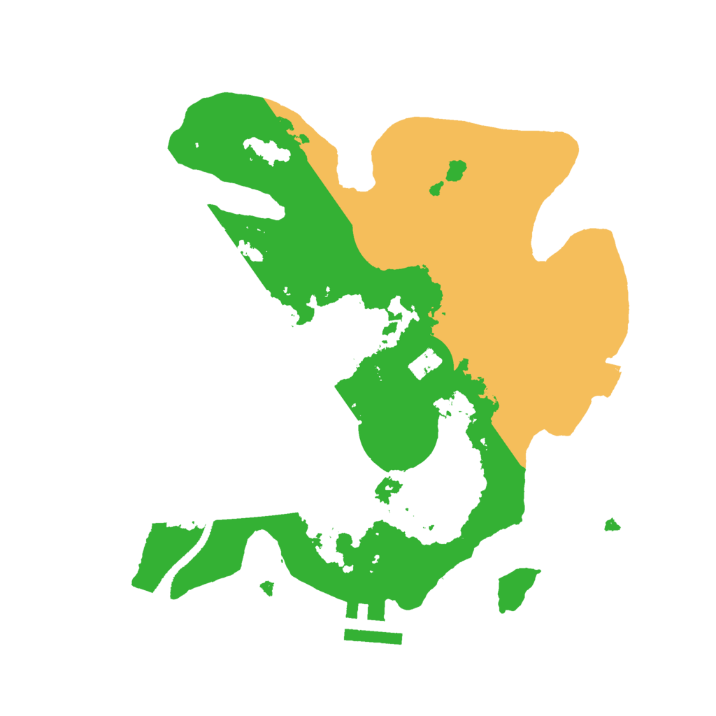 Biome Rust Map: Procedural Map, Size: 2500, Seed: 904322544