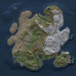 Thumbnail Rust Map: Procedural Map, Size: 3000, Seed: 1124889107, 10 Monuments