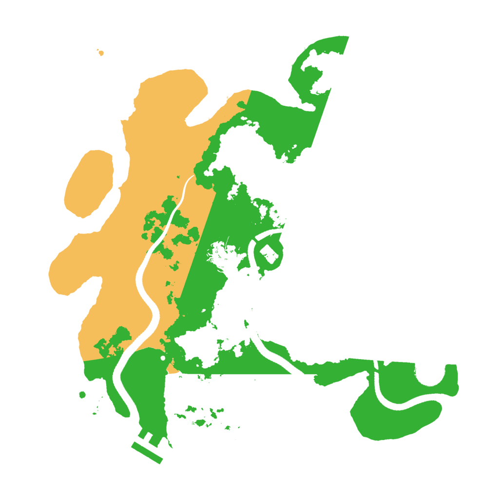 Biome Rust Map: Procedural Map, Size: 3000, Seed: 1124889107