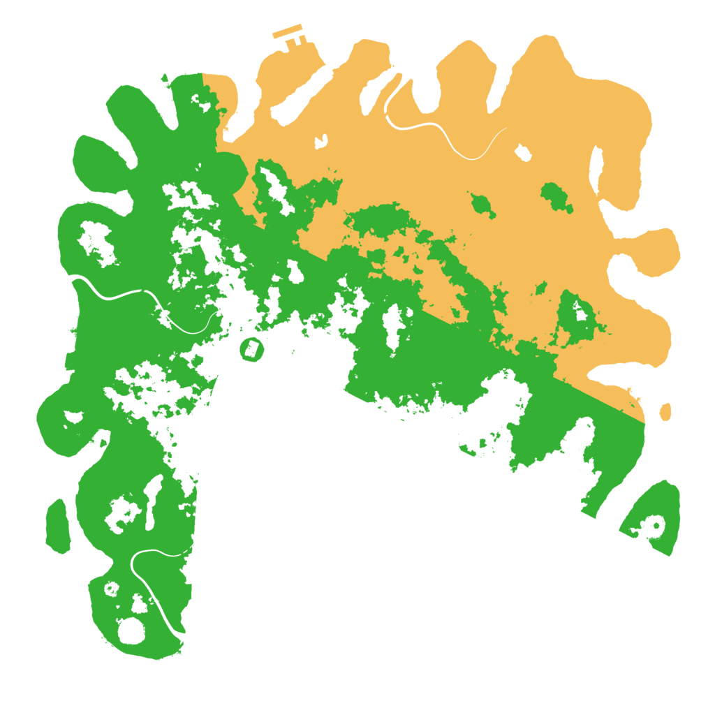 Biome Rust Map: Procedural Map, Size: 4800, Seed: 288460402