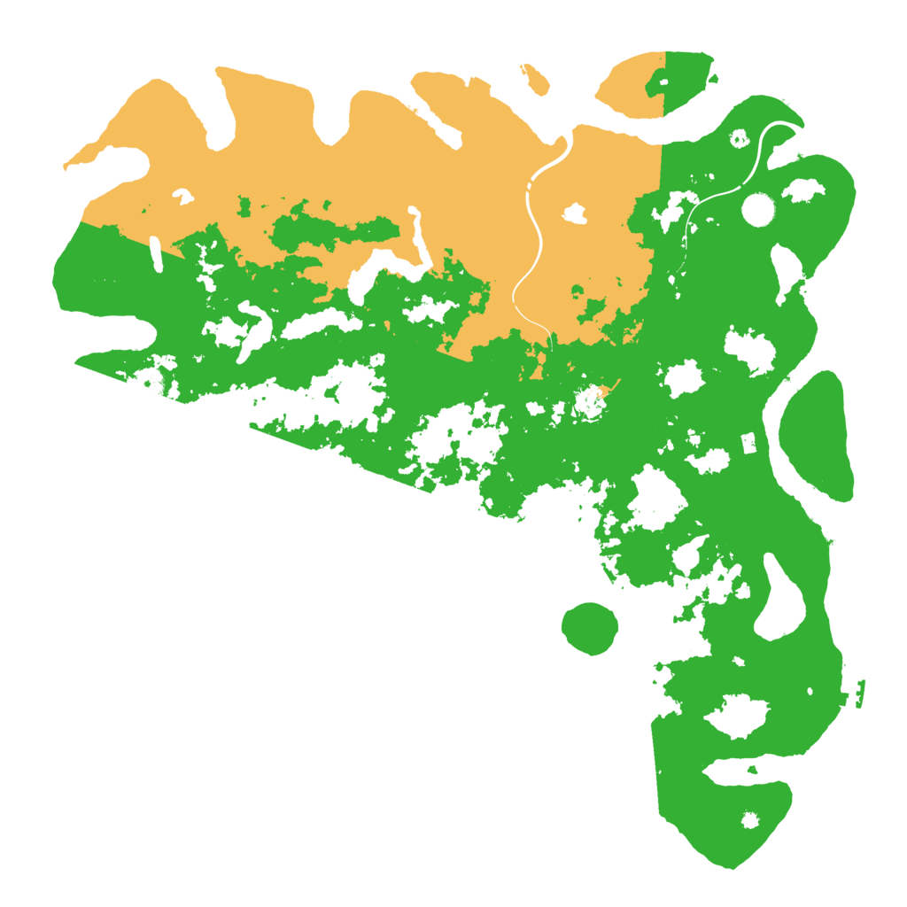 Biome Rust Map: Procedural Map, Size: 4800, Seed: 308083198