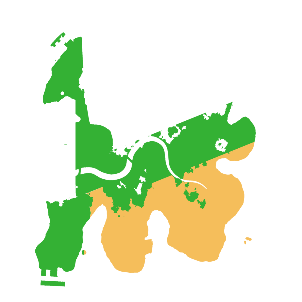 Biome Rust Map: Procedural Map, Size: 2500, Seed: 953091249