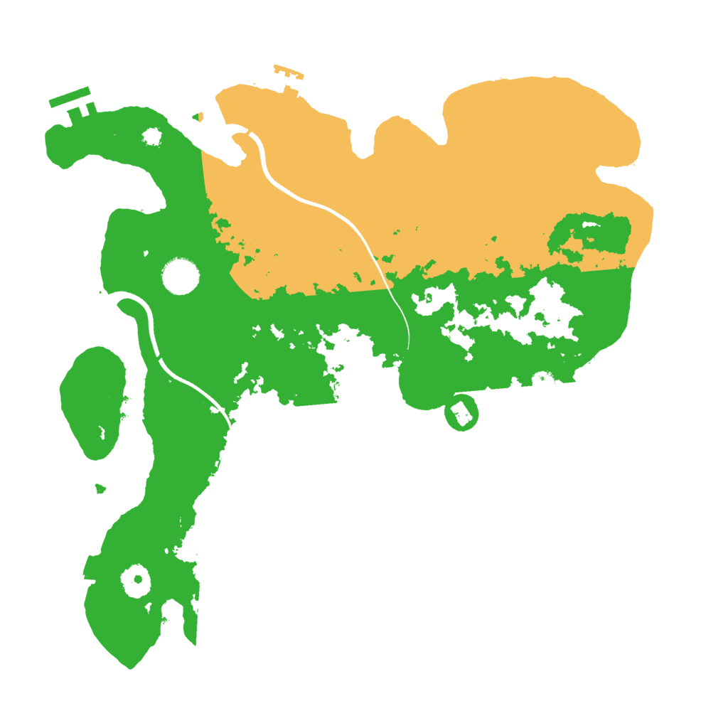 Biome Rust Map: Procedural Map, Size: 3500, Seed: 2050616348
