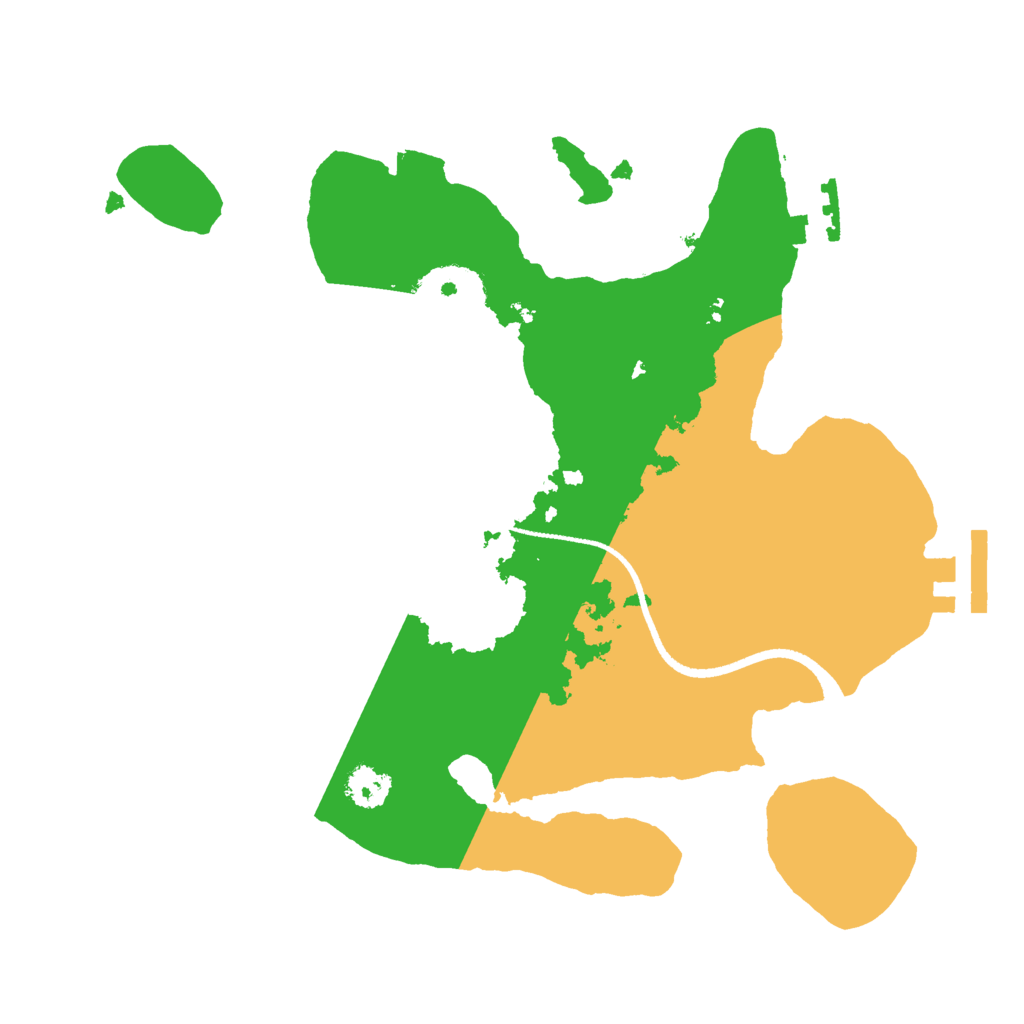 Biome Rust Map: Procedural Map, Size: 2500, Seed: 1671738645