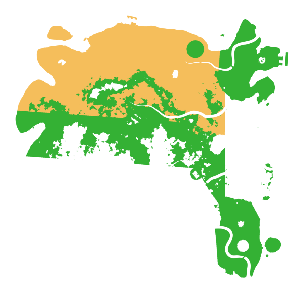 Biome Rust Map: Procedural Map, Size: 4500, Seed: 15465568