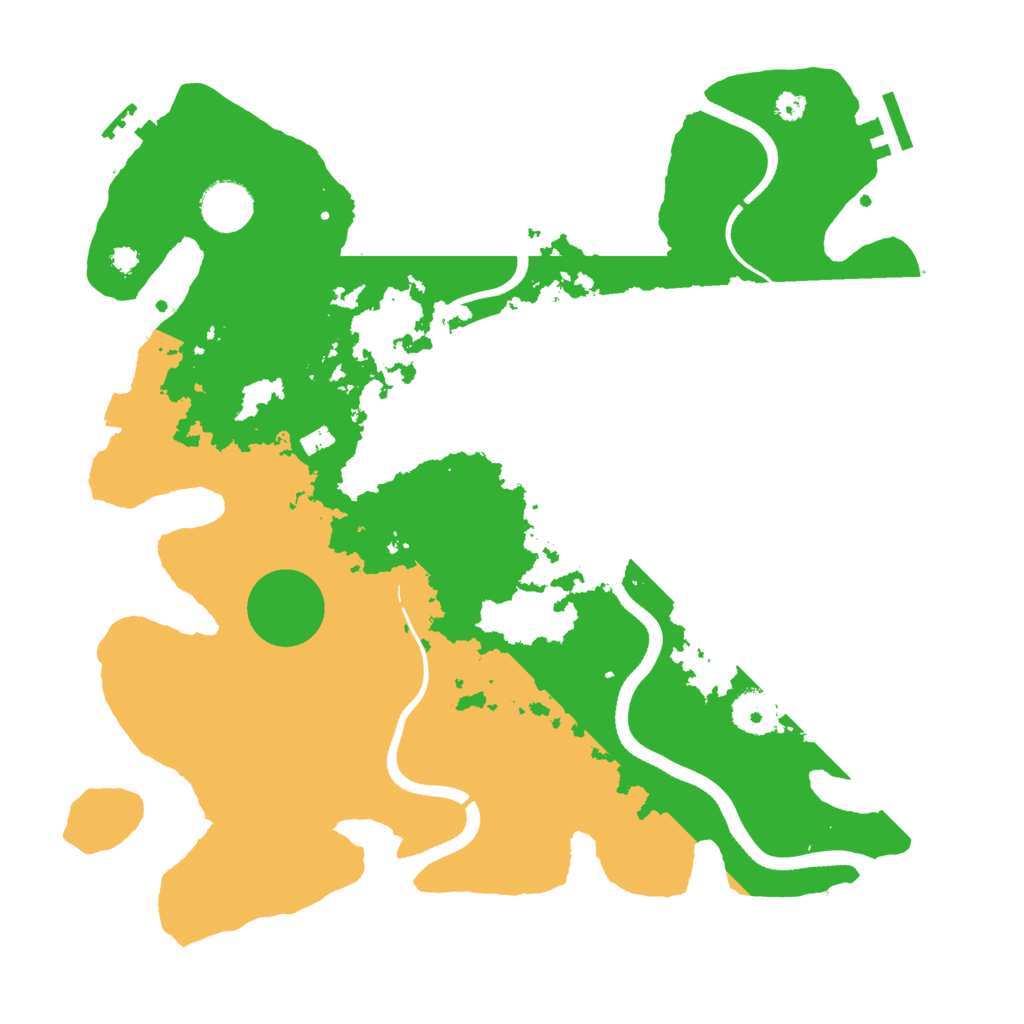 Biome Rust Map: Procedural Map, Size: 3500, Seed: 89943