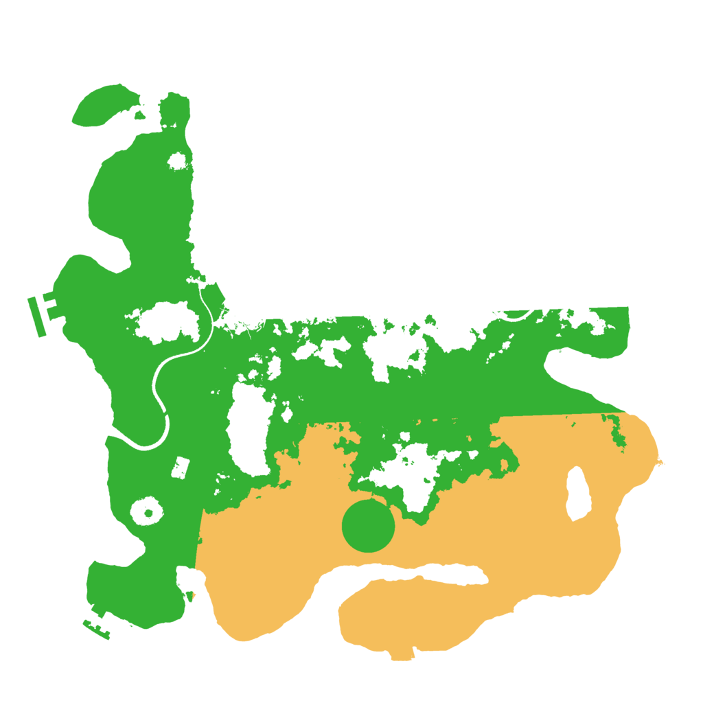Biome Rust Map: Procedural Map, Size: 3500, Seed: 1686188975